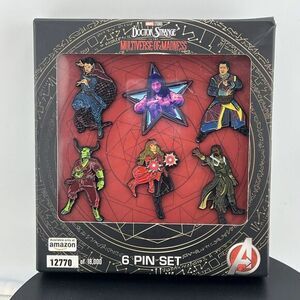 Doctor Strange Multiverse of Madness 6 Pin Set Marvel Super Hero Avengers  Decor